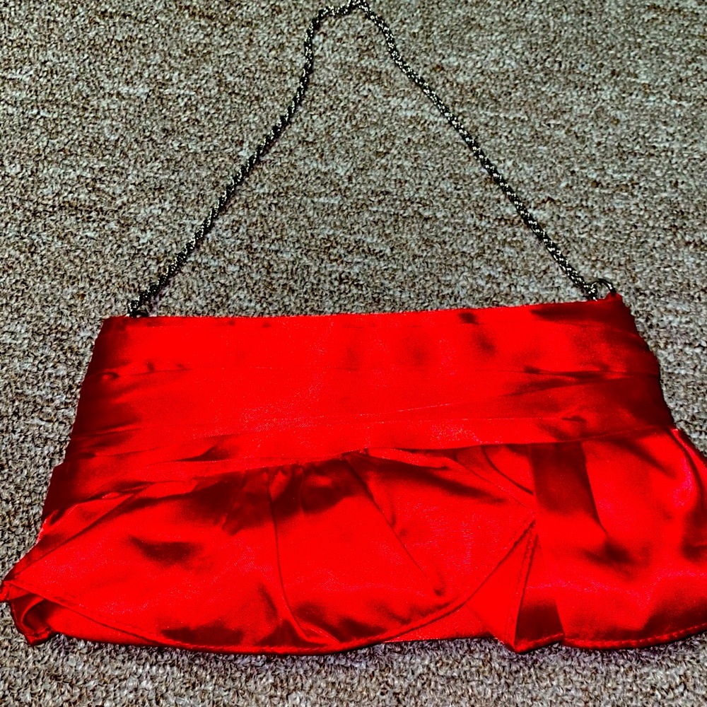 Red dress bag
